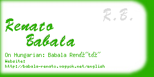 renato babala business card